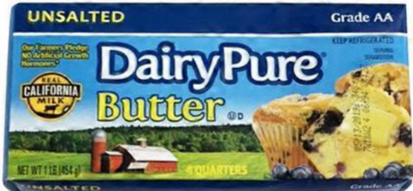 Butter Dairy Pure Unsalted 1 LB