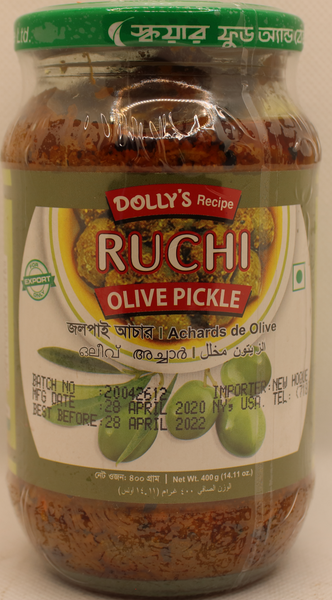 Dollys Ruchi Olive Pickle 14.11 Oz