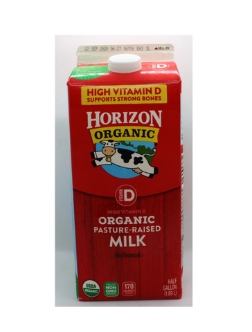 Organic Pasture Raised Milk 1.89L