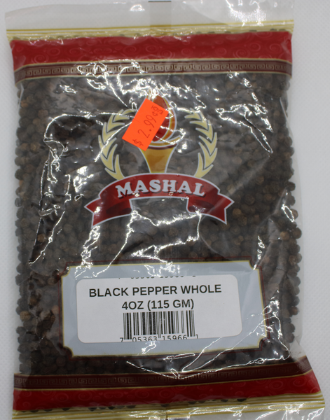 Black Pepper Whole 115g Mashal